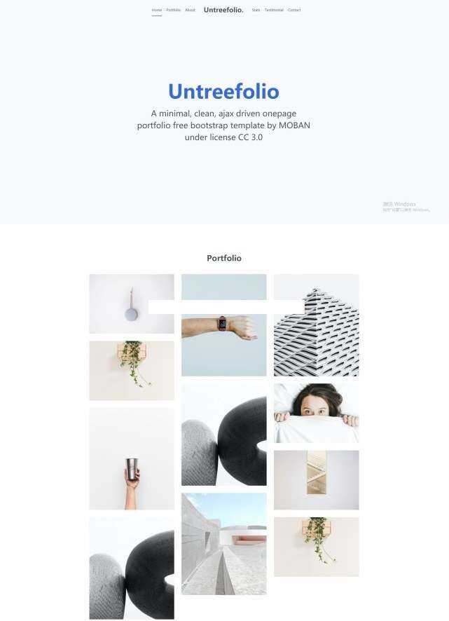 UI网页设计公司Bootstrap模板 - 阿泽资源网