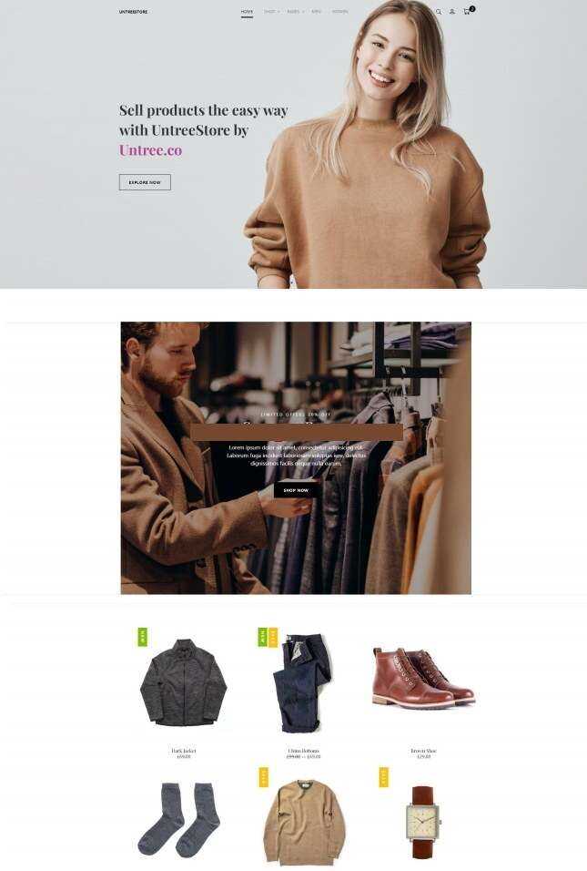 时尚服饰单品销售服务网站html模板 - 阿泽资源网