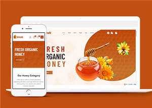农家蜂蜜网上销售HTML5模板下载 - 阿泽资源网