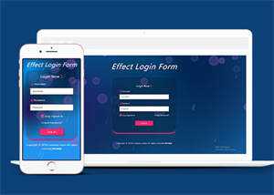 宽屏HTML5动态背景登录页面模板 - 阿泽资源网