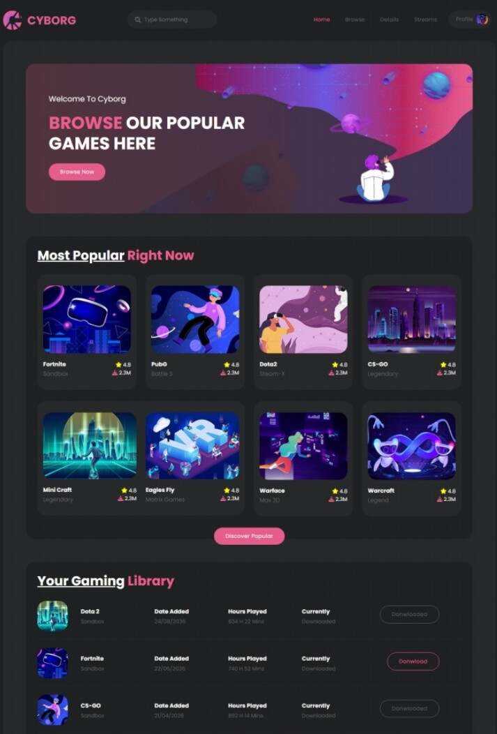 HTML5热门游戏体验宣传网站模板 - 阿泽资源网