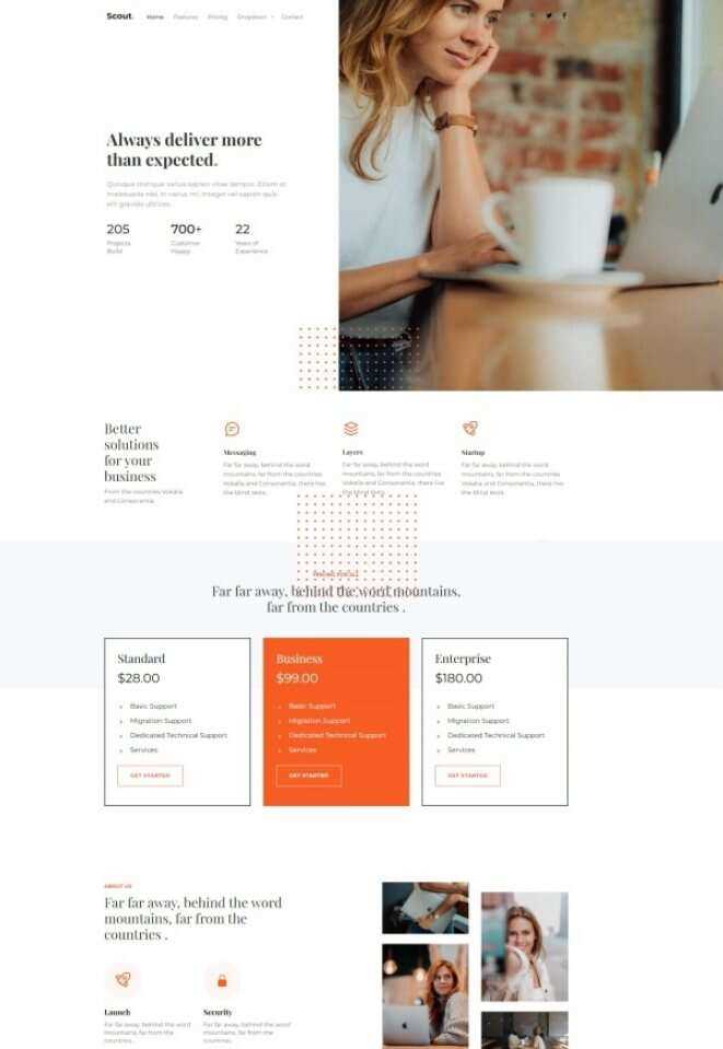 Bootstrap商务咨询服务公司网站HTML模板 - 阿泽资源网