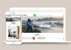 宽屏广告品牌设计类网站模板源码 - 阿泽资源网