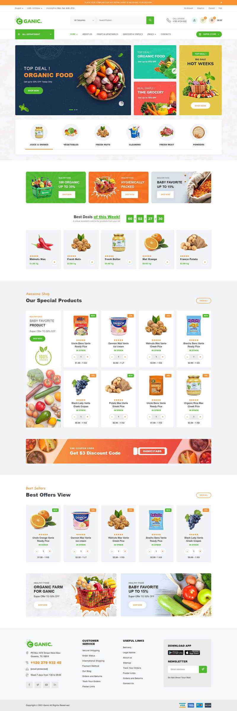 Bootstrap生鲜美食超市HTML5电商模板 - 阿泽资源网