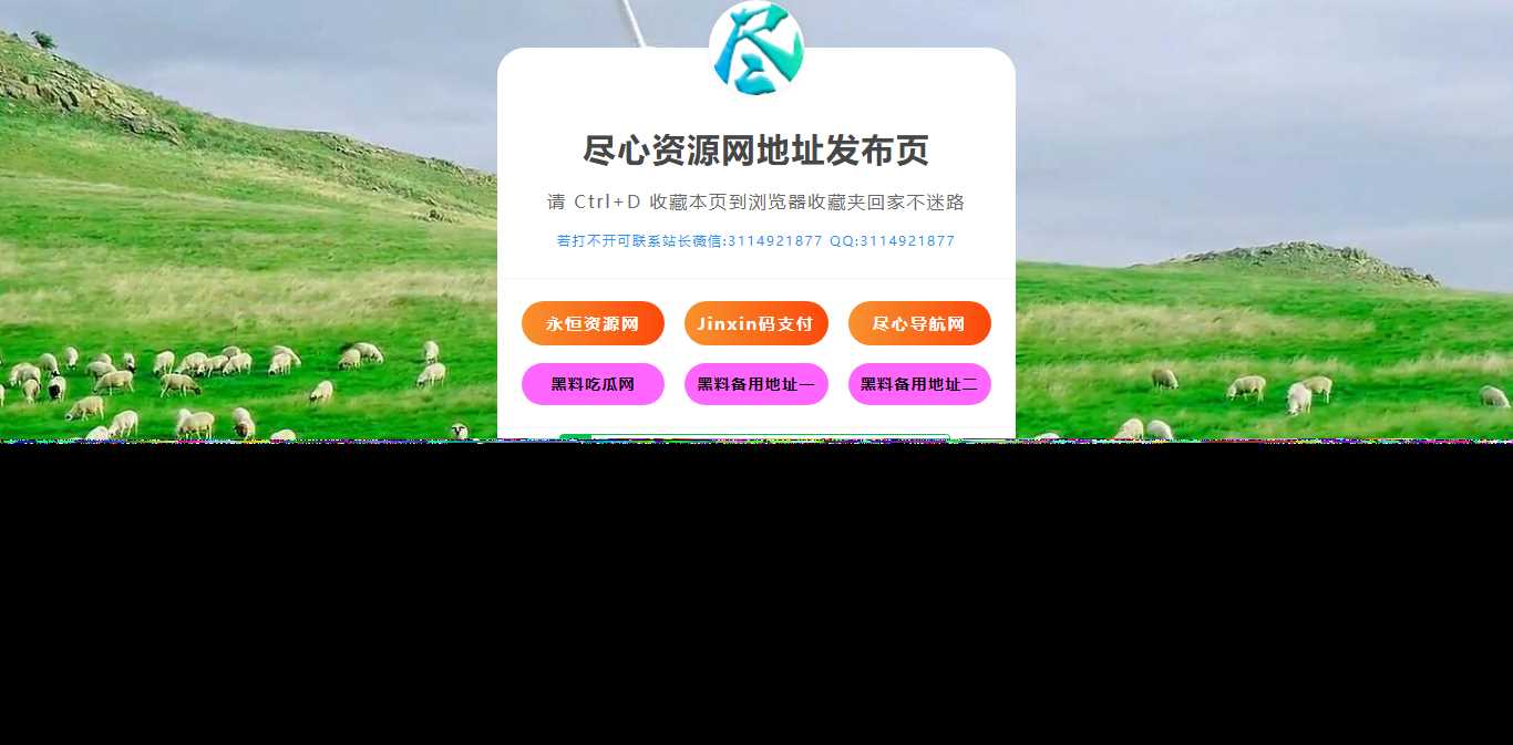 自适应网址导航网站发布页单页网页模板html静态无后台源码 - 阿泽资源网