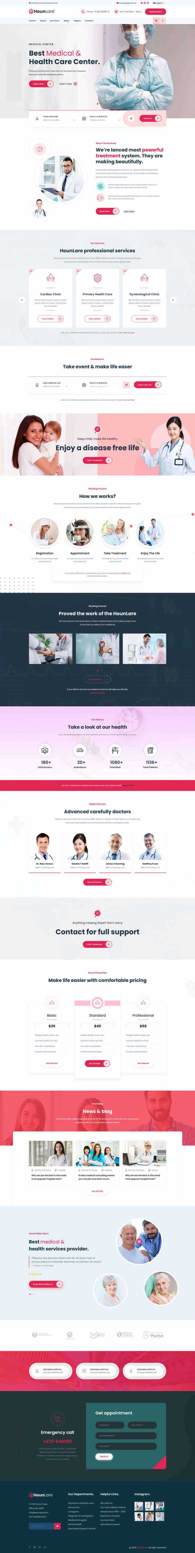 Bootstrap医疗保健服务机构HTML5模板 - 阿泽资源网