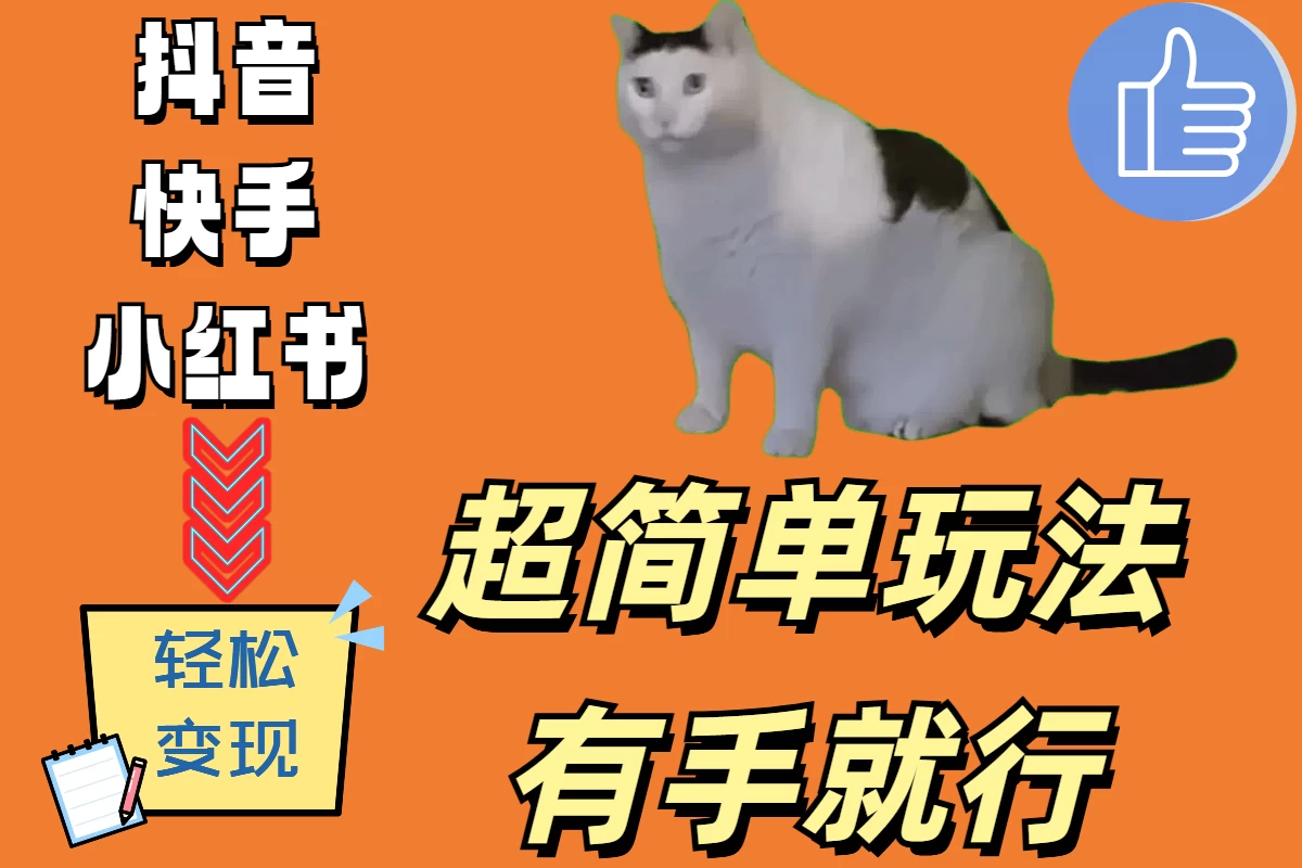 超简单玩法,有手就行,靠猫咪视频日入500+ - 阿泽资源网