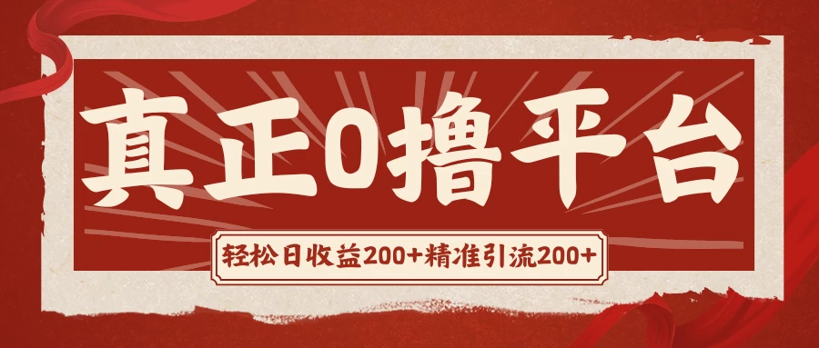 真正的0撸项目,每天轻松收入500+,有钱有产品,还有管道收益 - 阿泽资源网