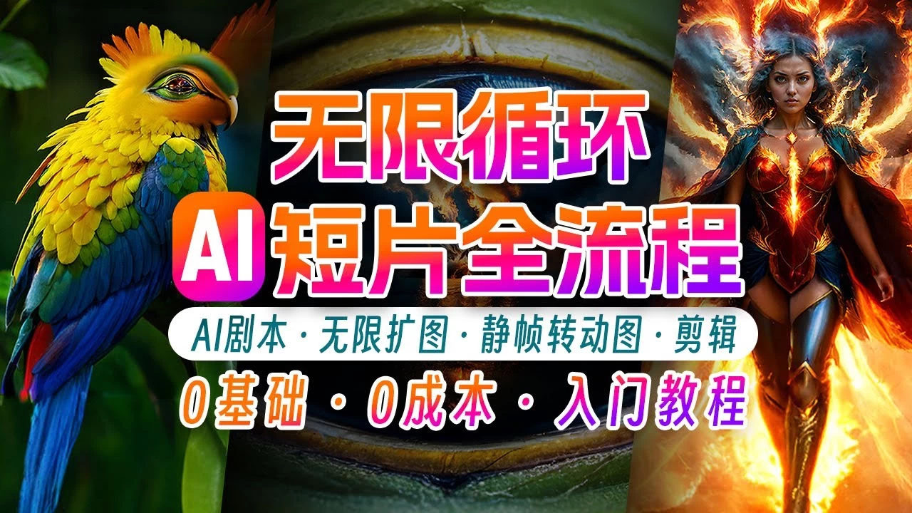 AI剪辑无限循环画面,新手小白轻松月入上万的秘技 - 阿泽资源网