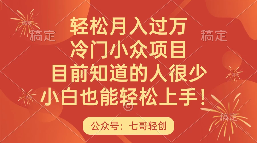 轻松月入过万，冷门小众项目，目前知道的人很少，小白也能轻松上手！ - 阿泽资源网