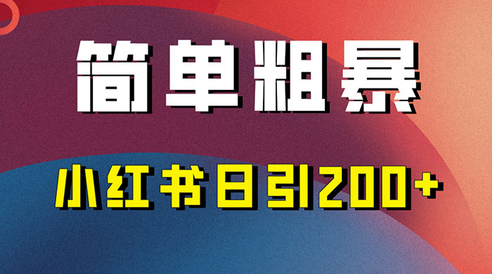 简单粗暴的小红书引流技巧,大道至简,看完实操日引 200+ - 阿泽资源网