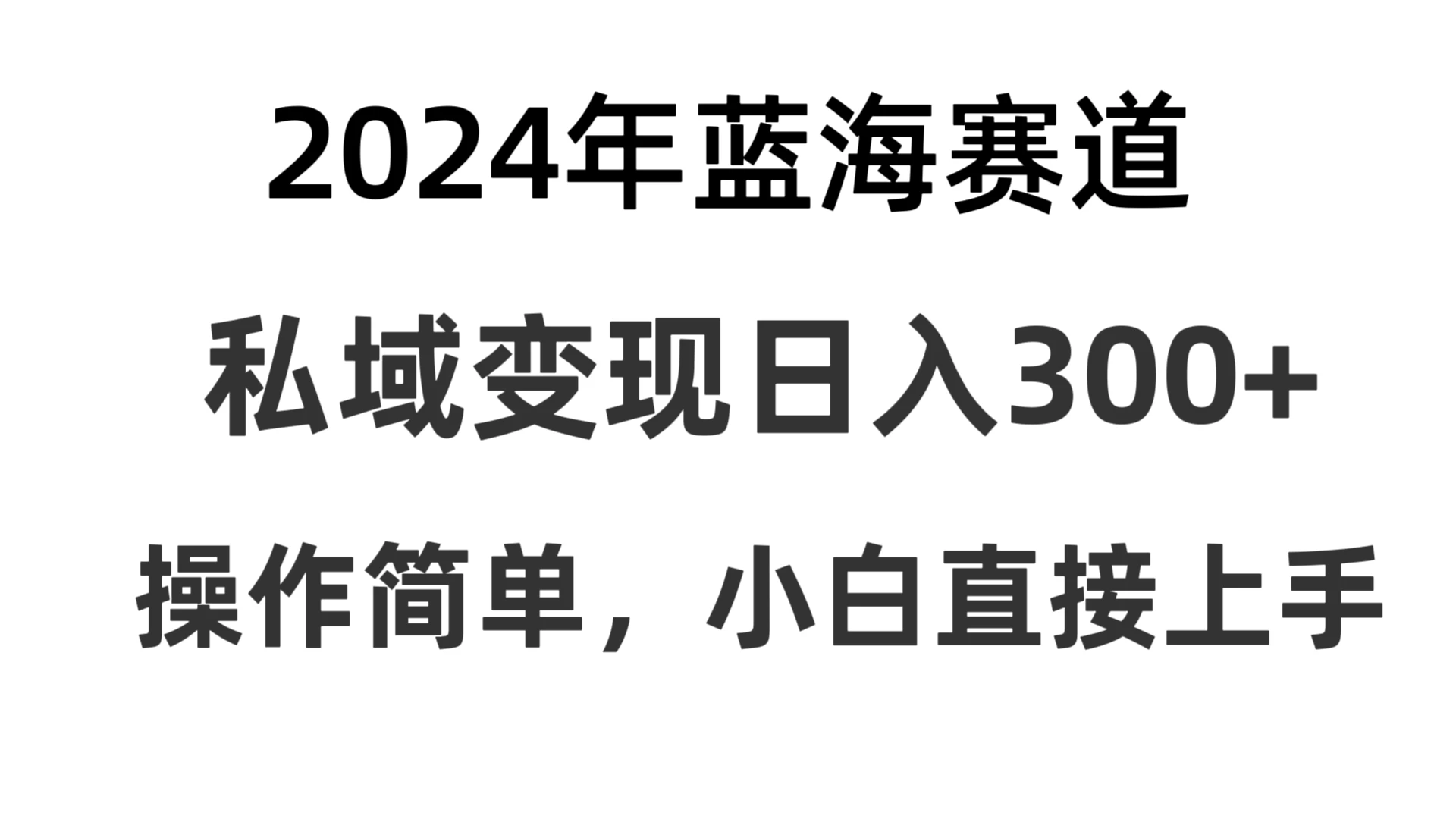 2024抖音蓝海赛道,私域变现日入300+,操作简单,每年只需一小时,纯小白可直接上手 - 阿泽资源网
