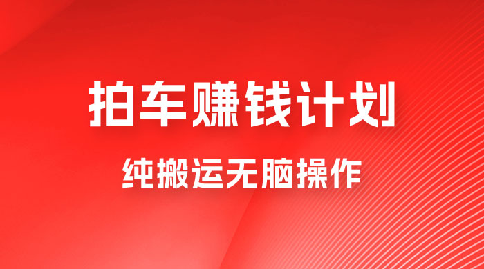 懂车帝拍车赚钱计划，纯搬运无脑操作，只要勤快小白也日入 1000+ - 阿泽资源网