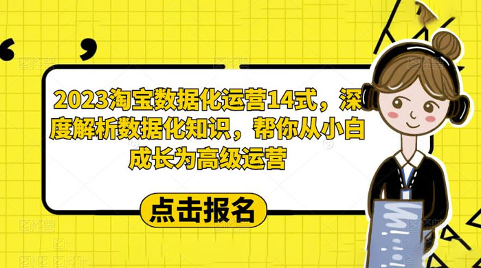 2023 淘宝数据化运营 14 式：深度解析数据化知识，帮你从小白成长为高级运营 - 阿泽资源网