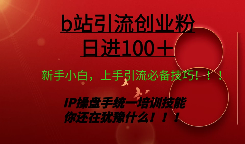 日引创业粉 100+ b 站全套打法【实操教学】不容错过 - 阿泽资源网
