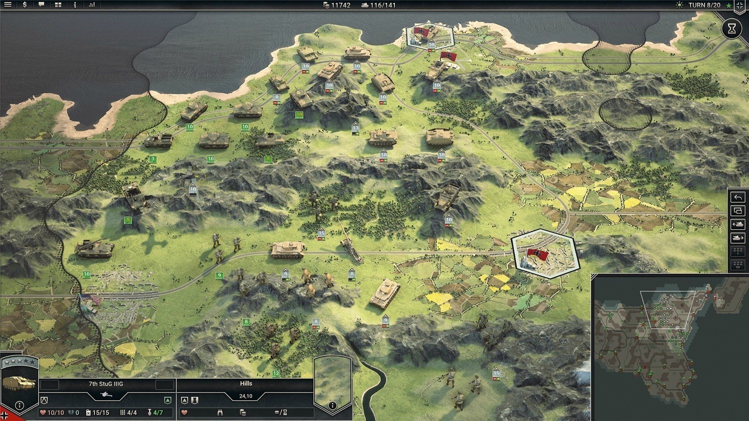 二战回合制策略游戏「装甲军团2」v1.2.4中文版 - 阿泽资源网