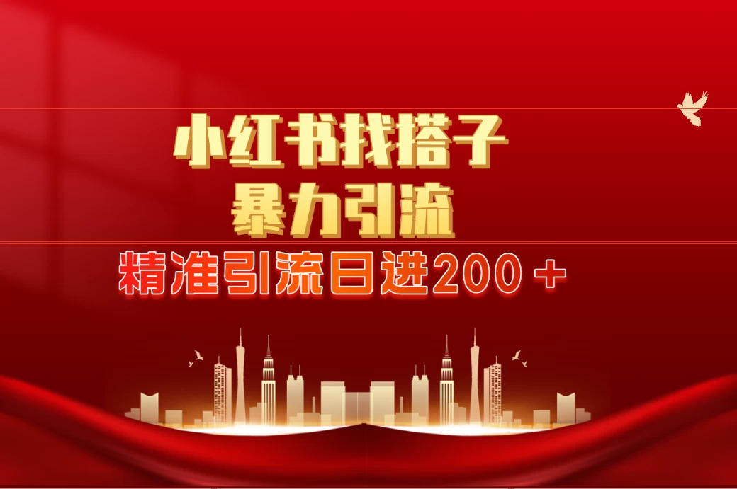 2024最新小红署引流思路,日进300+,暴力引流+锁粉 - 阿泽资源网