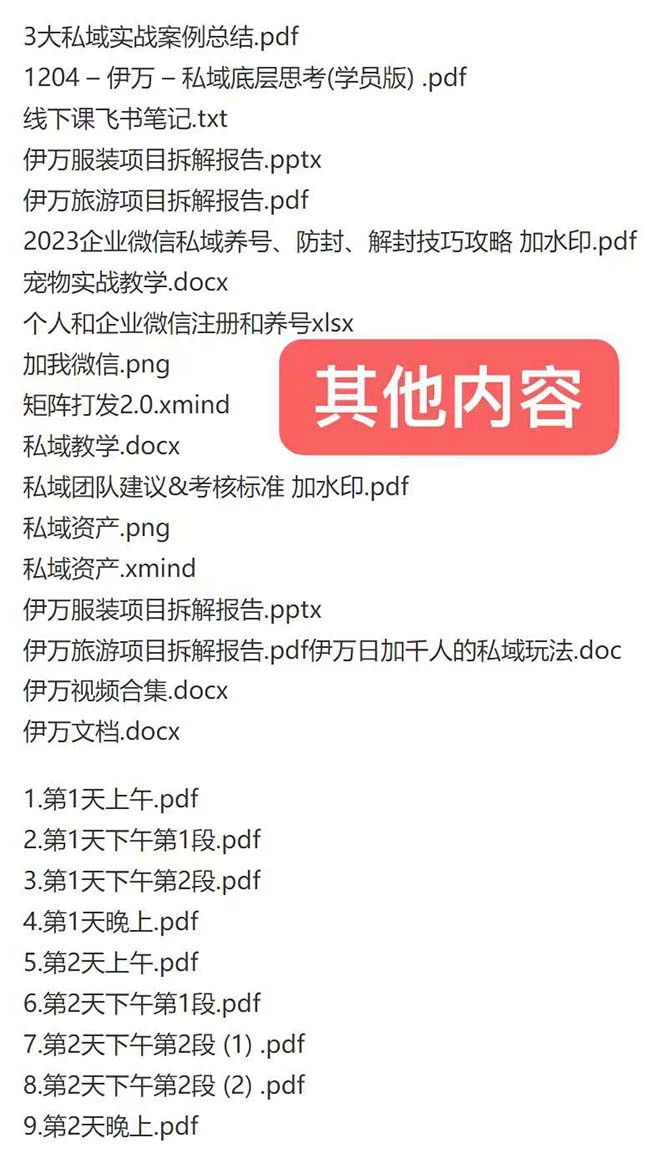 图片[2] - 私域收费课程笔记：线下课录音+飞书笔记和文档 PPT，私域必看！ - 阿泽资源网