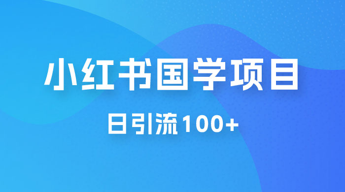 小红书国学号玩法拆解：五分钟一个视频，一天暴力起号，日引流 100+ - 阿泽资源网