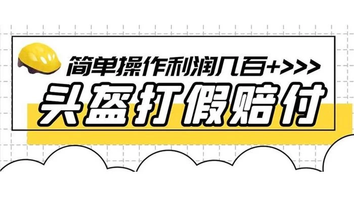 打假 3c 头盔项目，月入过万，小白有手就行 【揭秘】 - 阿泽资源网