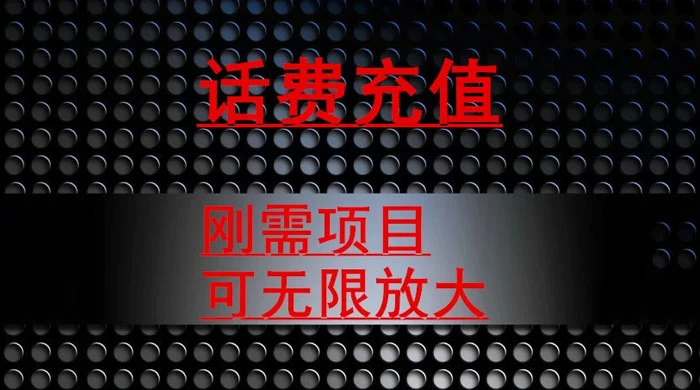 最新蓝海项目，刚需赛道，95 折充话费月入 5 位数 - 阿泽资源网