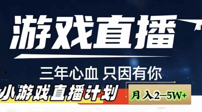 快手抖音小游戏直播月入 5-10 万，小白秒变大神 - 阿泽资源网