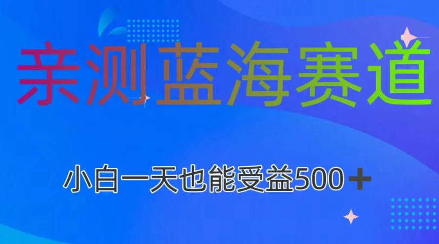 亲测蓝海赛道，利用AI创作，小白一天收益500+ - 阿泽资源网