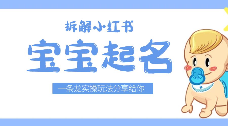 拆解小红书宝宝起名虚拟副业项目：一条龙实操玩法分享给你「教程+软件」 - 阿泽资源网